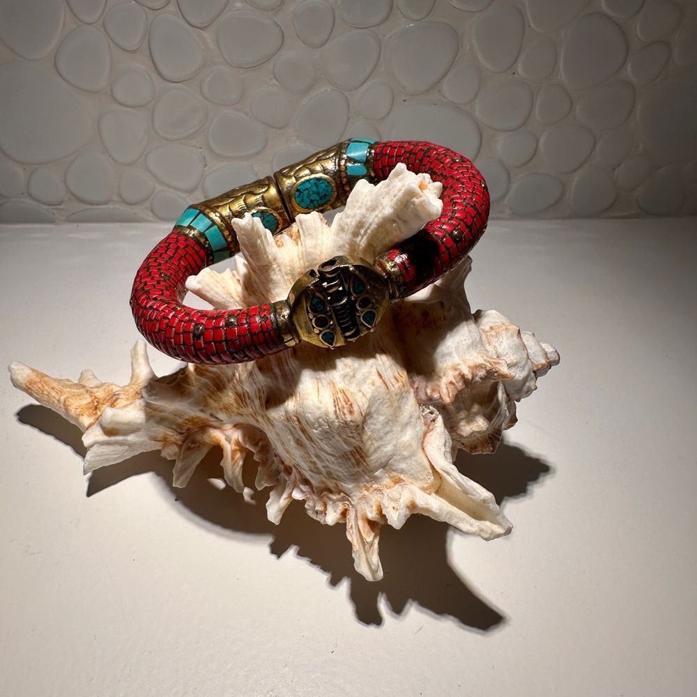 Tibetan-style bangle bracelet